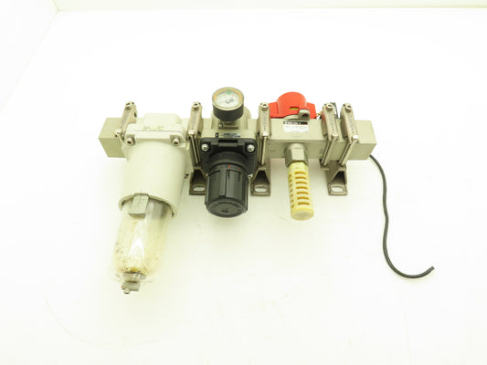 SMC Lockout Valve Regulator Dryer Assembly 3/4" NPT AF60-10-A AR60-10G VHS50-06