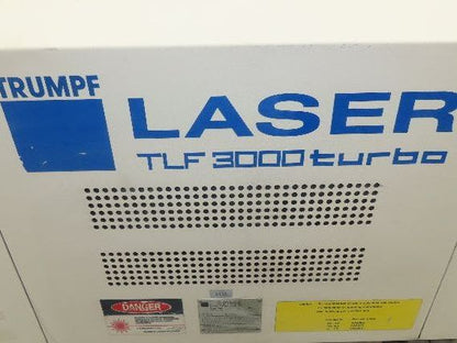 Trumpf TLF 3000 Turbo Industrial CNC Class IV Laser Resonator 1-4kW CO2 He N2