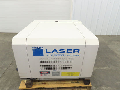 Trumpf TLF 3000 Turbo Industrial CNC Class IV Laser Resonator 1-4kW CO2 He N2