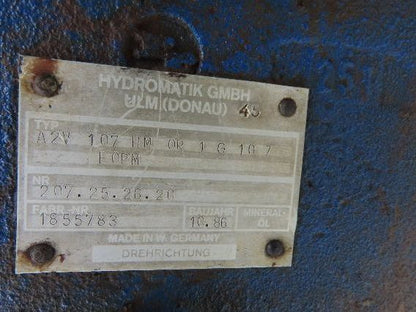 Hydromatik A2V 107 HM 0R1G10Z Hydraulic Axial Piston Pump