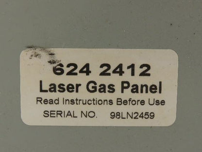 Concoa 6242412 Laser Gas Supply Regulator Panel Helium Nitrogen Carbon Dioxide