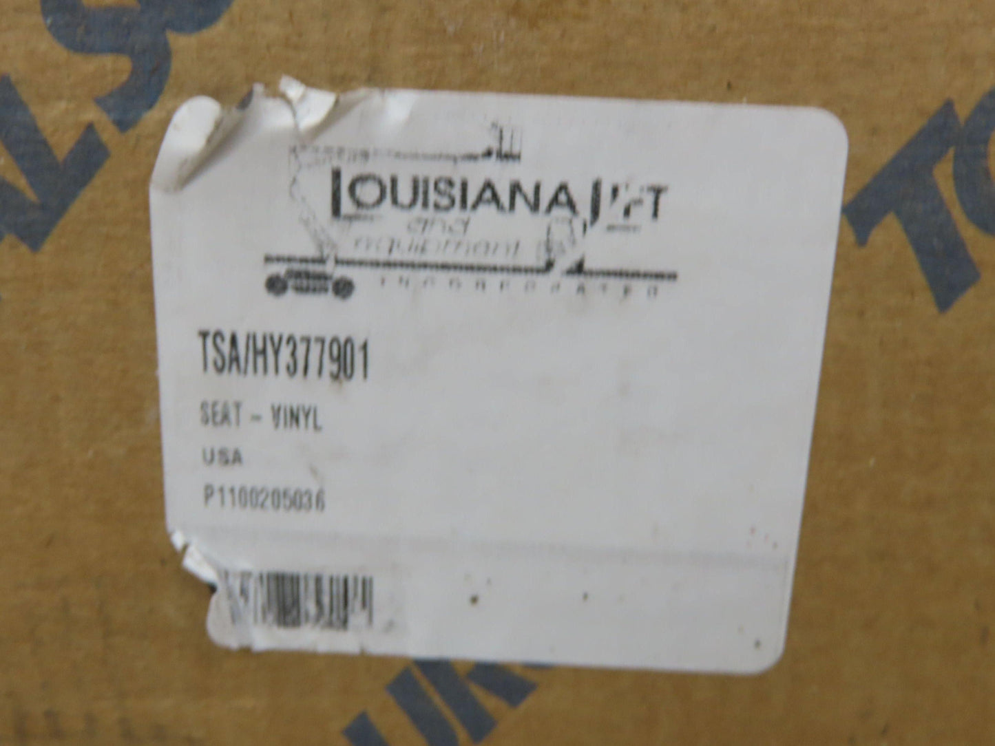 Universal Forklift Replacement Seat Black Vinyl 18" SA12345.903