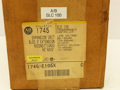 Allen Bradley 1745-E105 SLC 100 Controller Processor Input Output Module