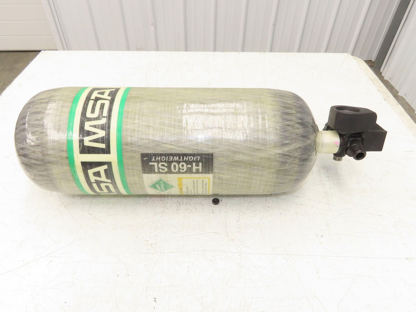 MSA H-60SL SCBA 60 Min Firefighter Respirator Tank Air Cylinder w/Valve 4500psi
