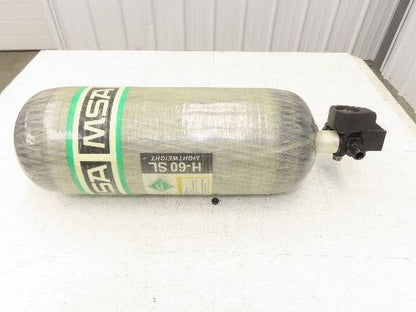 MSA H-60SL SCBA 60 Min Firefighter Respirator Tank Air Cylinder w/Valve 4500psi