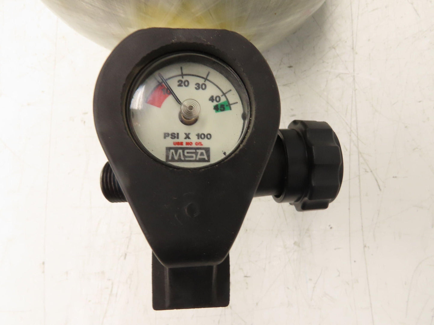 MSA H-60SL SCBA 60 Min Firefighter Respirator Tank Air Cylinder w/Valve 4500psi