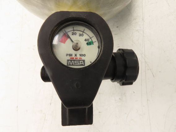 MSA H-60SL SCBA 60 Min Firefighter Respirator Tank Air Cylinder w/Valve 4500psi