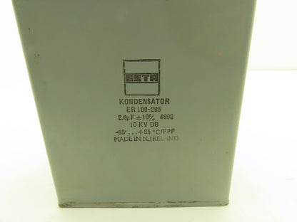 ESTR ER 100-205 Kondensator Capacitor 2.0uF Micro Farad 10kV dB -65..+85C