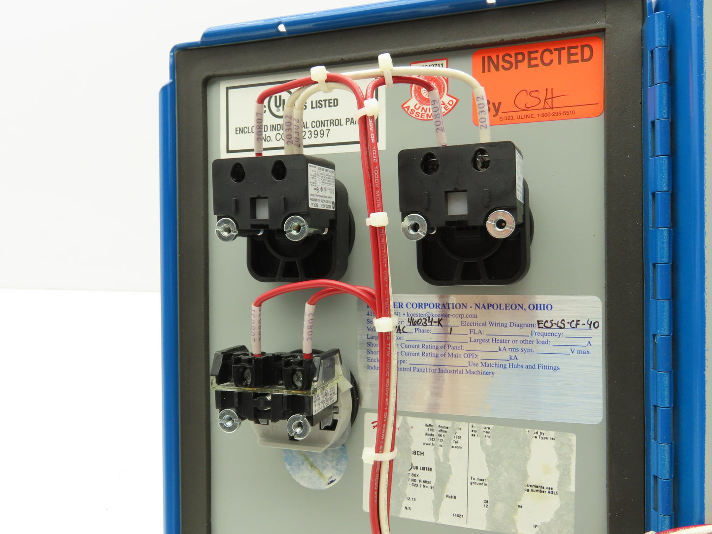 On-Off Switch with indicator Pilot lights Pre-wired Safety Control