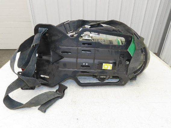 MSA H-60SL SCBA 60 Min Respirator Tank Air Cylinder Firefighter Backpack w/Case