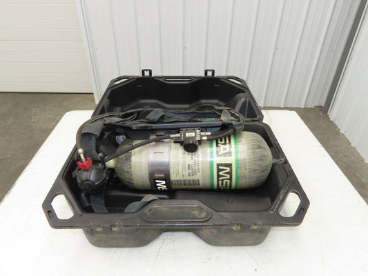 MSA H-60SL SCBA 60 Min Respirator Tank Air Cylinder Firefighter Backpack w/Case