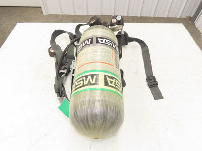 MSA H-60SL SCBA 60 Min Respirator Tank Air Cylinder Firefighter Backpack w/Case