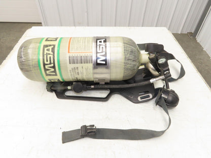 MSA H-60SL SCBA 60 Min Respirator Tank Air Cylinder Firefighter Backpack w/Case
