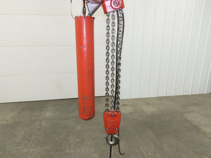 CM Lodestar RRT2 3 Ton Electric Chain Hoist 19' Lift 11/3.3 FPM Trolley 460 Volt