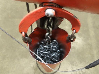 CM Lodestar RRT2 3 Ton Electric Chain Hoist 19' Lift 11/3.3 FPM Trolley 460 Volt