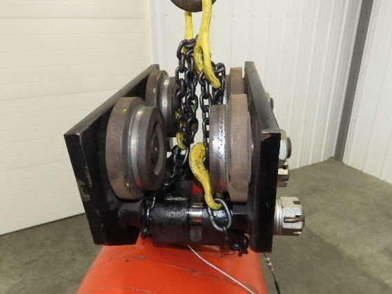 CM Lodestar RRT2 3 Ton Electric Chain Hoist 19' Lift 11/3.3 FPM Trolley 460 Volt