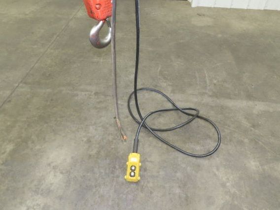 CM Lodestar RRT2 3 Ton Electric Chain Hoist 19' Lift 11/3.3 FPM Trolley 460 Volt