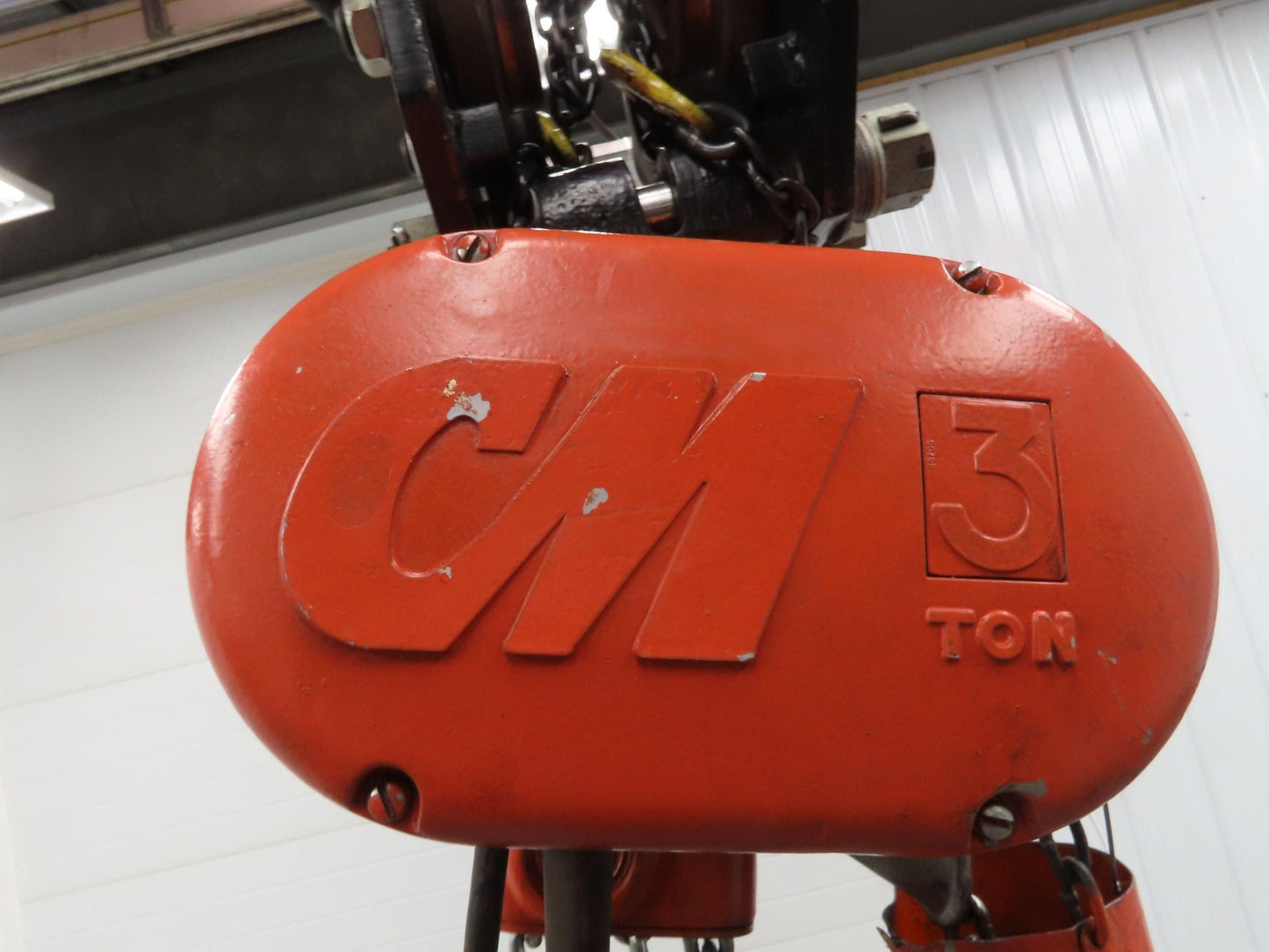 CM Lodestar RRT2 3 Ton Electric Chain Hoist 19' Lift 11/3.3 FPM Trolley 460 Volt