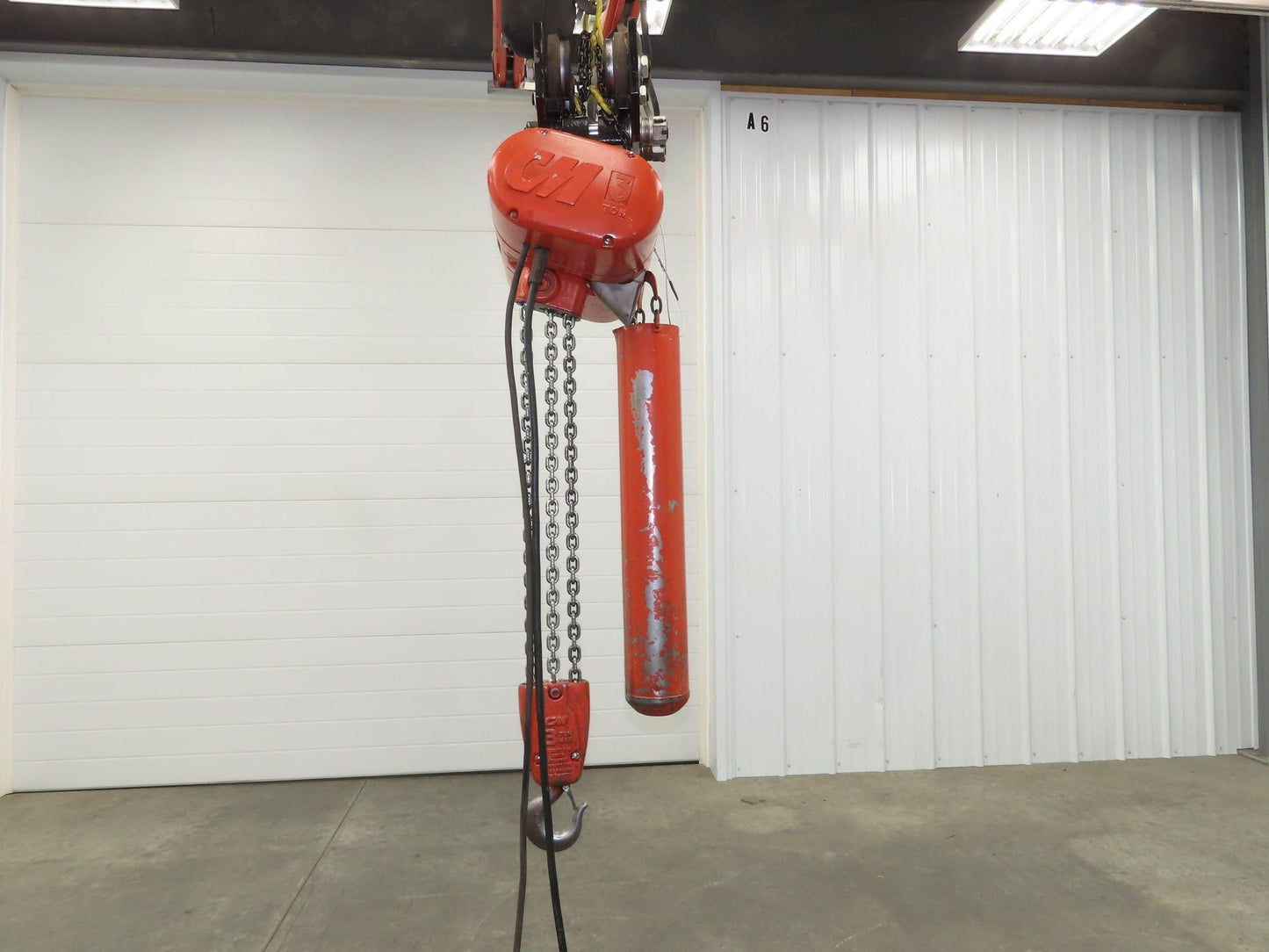 CM Lodestar RRT2 3 Ton Electric Chain Hoist 19' Lift 11/3.3 FPM Trolley 460 Volt