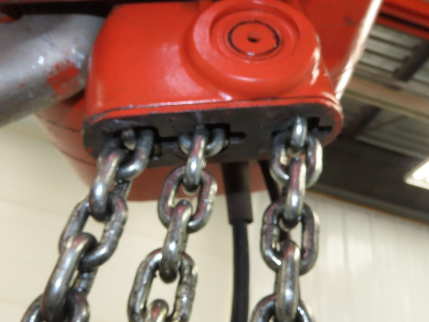 CM Lodestar RRT2 3 Ton Electric Chain Hoist 19' Lift 11/3.3 FPM Trolley 460 Volt