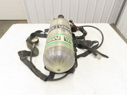 MSA H-60SL SCBA 60 Min Respirator Tank Air Cylinder Firefighter Backpack Harness