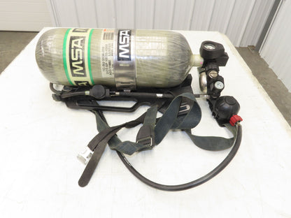MSA H-60SL SCBA 60 Min Respirator Tank Air Cylinder Firefighter Backpack Harness