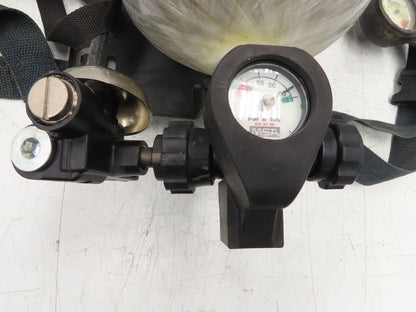 MSA H-60SL SCBA 60 Min Respirator Tank Air Cylinder Firefighter Backpack Harness