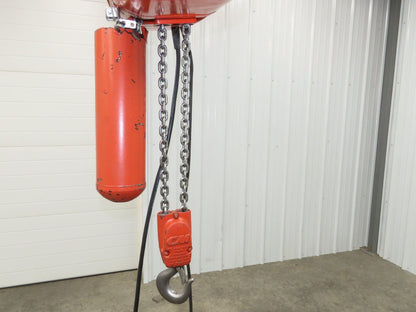 CM Lodestar R2 2 Ton Electric Chain Hoist 16' Lift 8/2.5 FPM Trolley 460 Volt