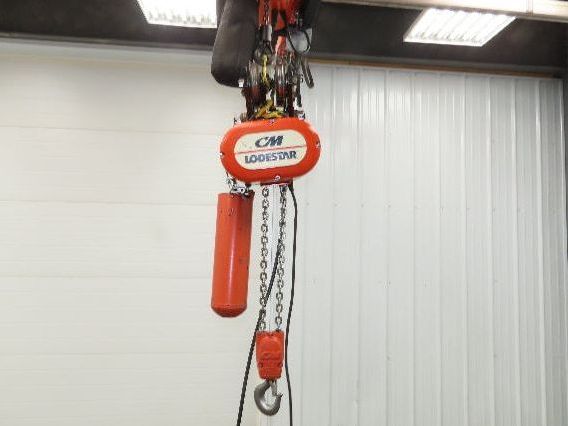 CM Lodestar R2 2 Ton Electric Chain Hoist 16' Lift 8/2.5 FPM Trolley 460 Volt