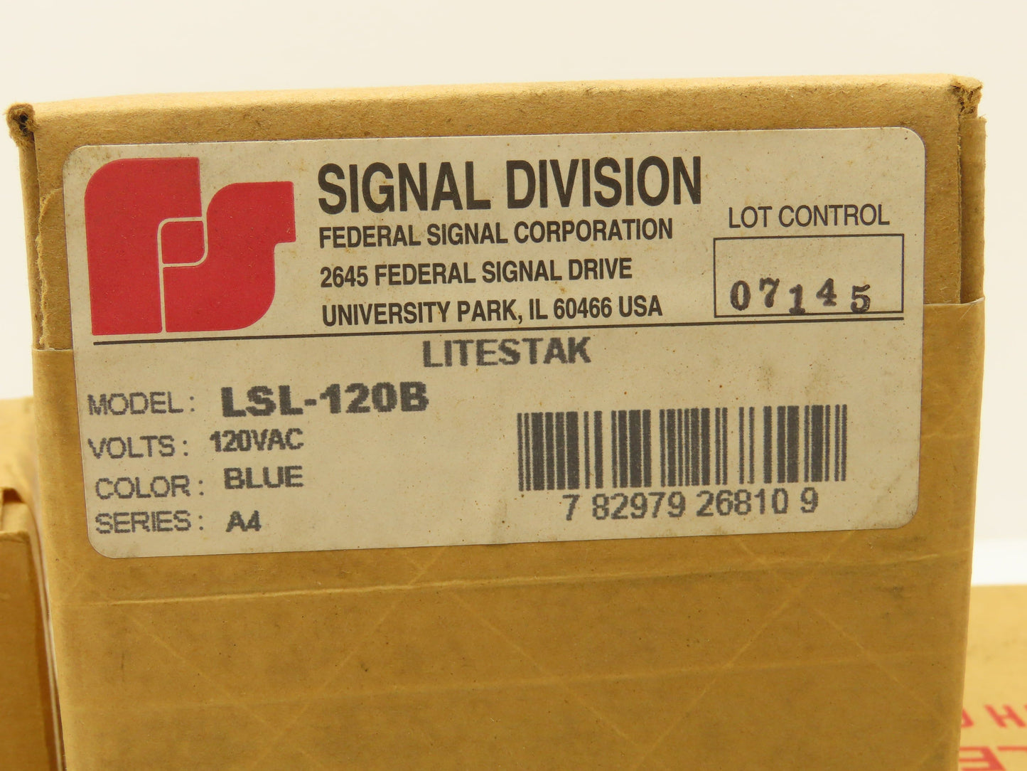 Federal Signal LSL-120B Industrial Stack Light Litestak 120V Lot of 5