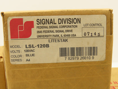 Federal Signal LSL-120B Industrial Stack Light Litestak 120V Lot of 5