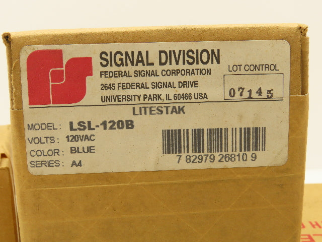 Federal Signal LSL-120B Industrial Stack Light Litestak 120V Lot of 5