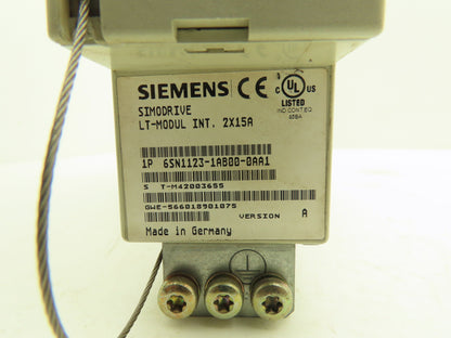 Siemens 6SN1123-1AB00-0AA1 Simodrive LT-Modul 2X15A Control Board Module Ver A