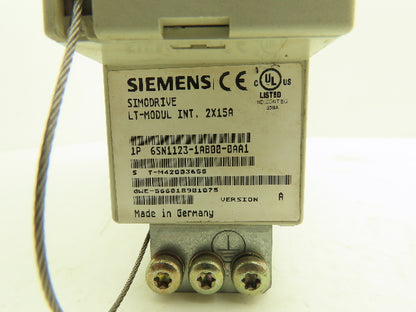 Siemens 6SN1123-1AB00-0AA1 Simodrive LT-Modul 2X15A Control Board Module Ver A