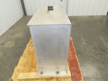 Aluminum Liquid Storage Tank 50 Gallon Semi Hydraulic Oil Container 34x15x28"