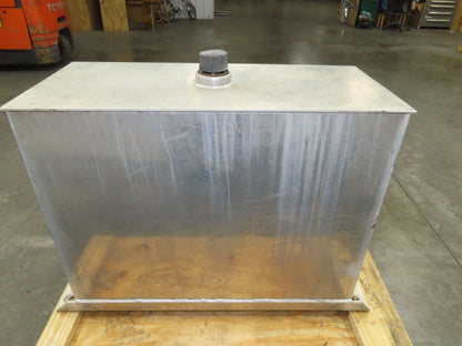 Aluminum Liquid Storage Tank 50 Gallon Semi Hydraulic Oil Container 34x15x28"