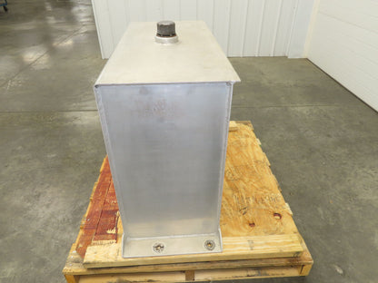 Aluminum Liquid Storage Tank 50 Gallon Semi Hydraulic Oil Container 34x15x28"