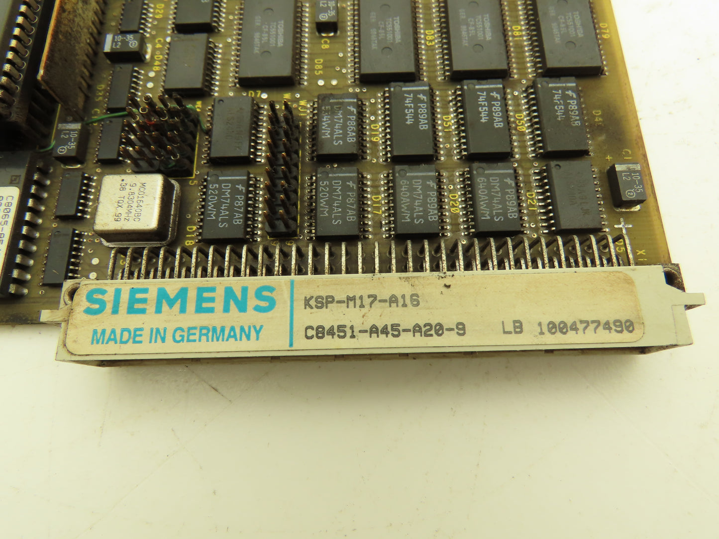 Siemens KSP-M17 | D16 M24 116 V02 EL | C8451-A45-C7-5 Memory Card Circuit Board