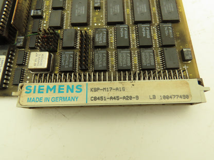 Siemens KSP-M17 | D16 M24 116 V02 EL | C8451-A45-C7-5 Memory Card Circuit Board