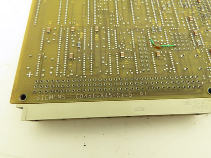 Siemens KSP-M17 | D16 M24 116 V02 EL | C8451-A45-C7-5 Memory Card Circuit Board