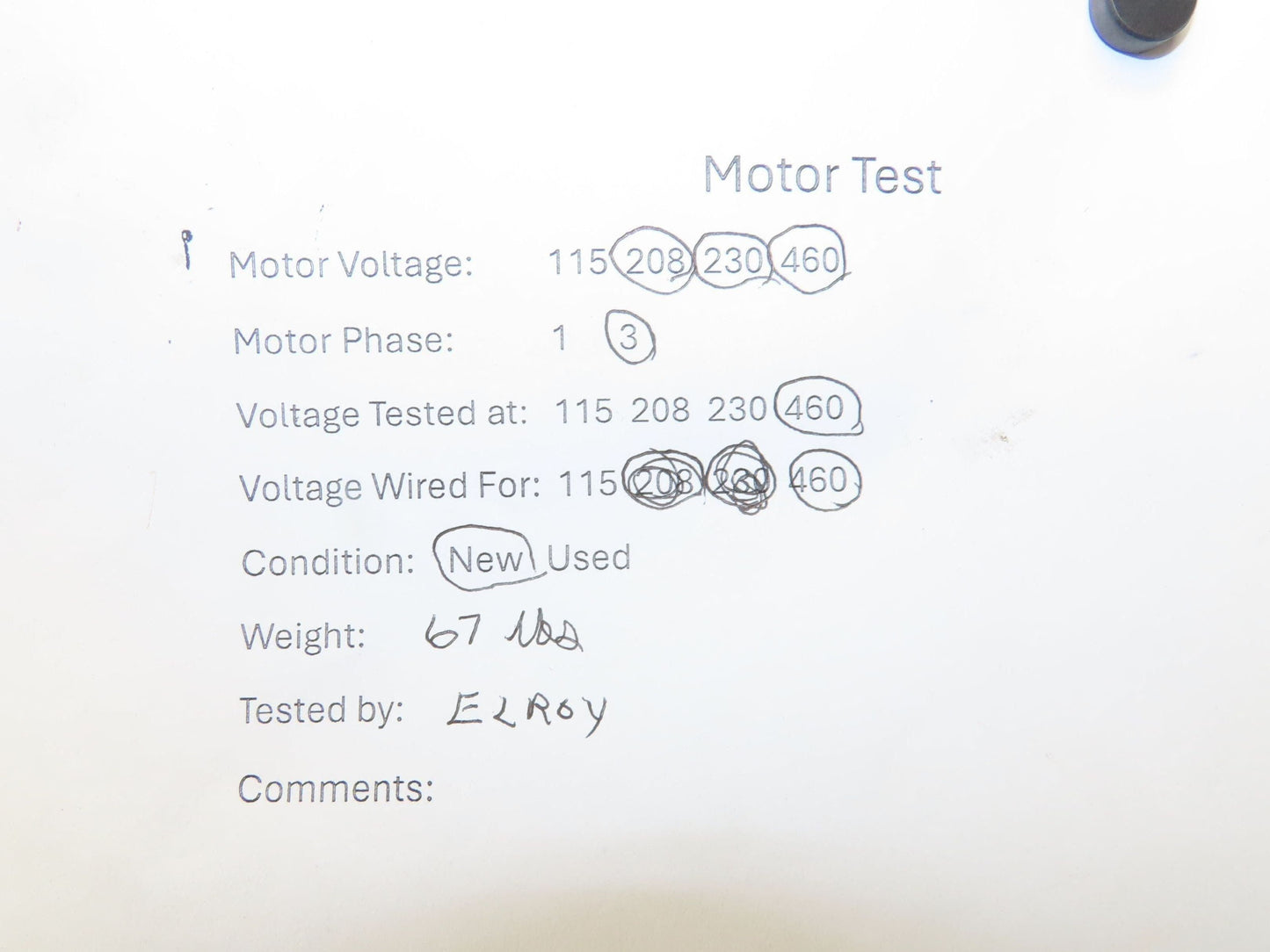 Reliance XEX Stearns Brake Motor 1.5Hp 1750 RPM 230/460V 3PH 145T 1056122Q0BQF