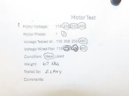 Reliance XEX Stearns Brake Motor 1.5Hp 1750 RPM 230/460V 3PH 145T 1056122Q0BQF