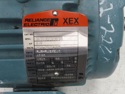 Reliance XEX Stearns Brake Motor 1.5Hp 1750 RPM 230/460V 3PH 145T 1056122Q0BQF