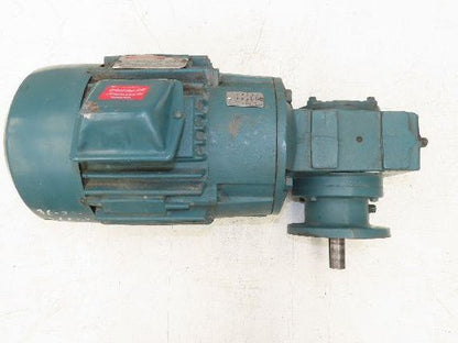 Reliance Master XL Gearmotor 12.7 Reducer 2-Speed 138/34 RPM 1.5Hp 460V RH 213T