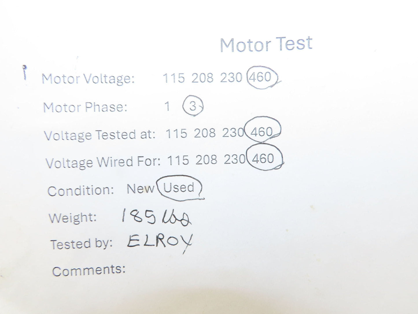 Reliance Master XL Gearmotor 12.7 Reducer 2-Speed 138/34 RPM 1.5Hp 460V RH 213T