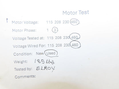 Reliance Master XL Gearmotor 12.7 Reducer 2-Speed 138/34 RPM 1.5Hp 460V RH 213T