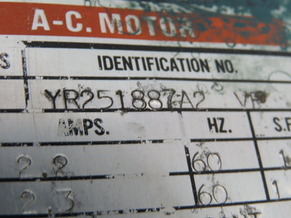 Reliance Master XL Gearmotor 12.7 Reducer 2-Speed 138/34 RPM 1.5Hp 460V RH 213T