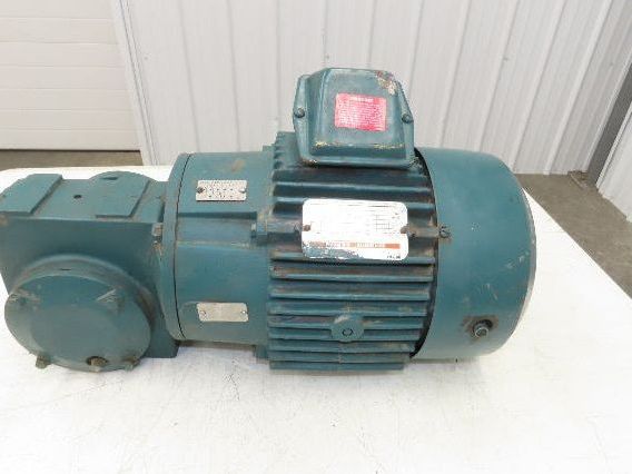 Reliance Master XL Gearmotor 12.7 Reducer 2-Speed 138/34 RPM 1.5Hp 460V RH 213T