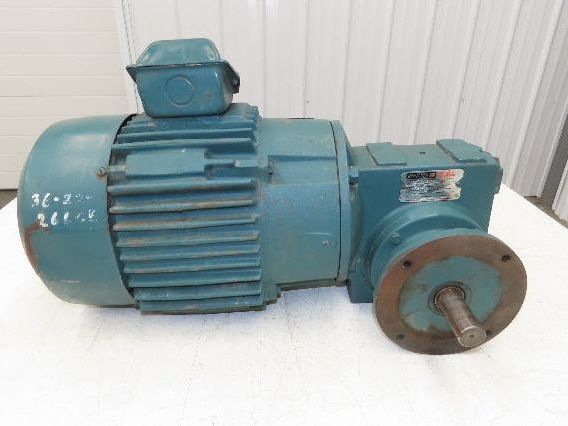 Reliance Master XL Gearmotor 12.7 Reducer 2-Speed 138/34 RPM 1.5Hp 460V RH 213T