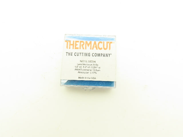 Thermacut HG10.167/H Len Meniscus ZnSe Zinc Selenium 1.5" OD 5.0" EFL 0.291" ET